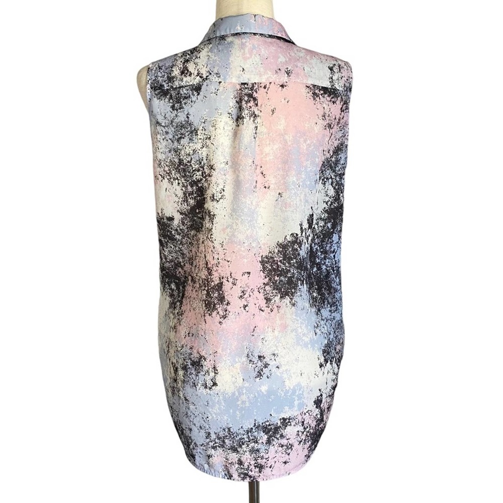 H&M Pastel Pink and Light Blue Abstract Sleeveless Tank Top - Picture 5 of 7